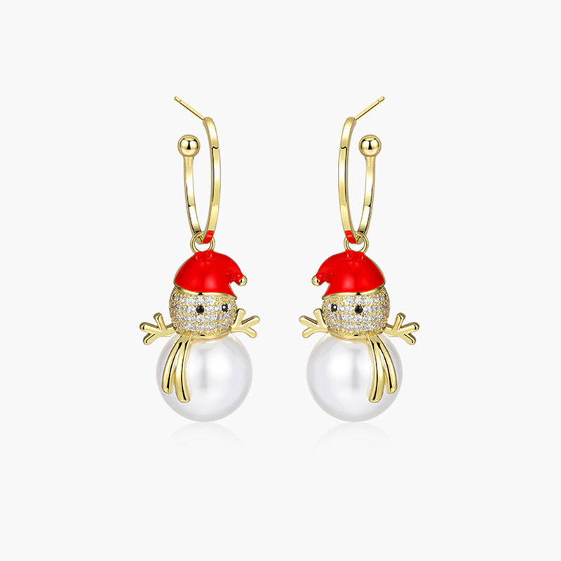 Wholesale Christmas Collection Asymmetrical Earrings